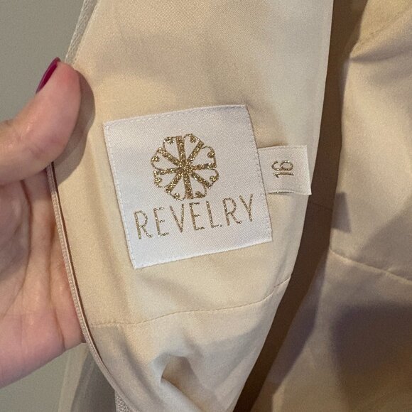 Revelry Penelope Tulle Dress in Champagne - Picture 6 of 6